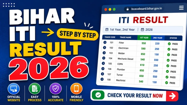 Check Bihar ITI Result 2026 Online